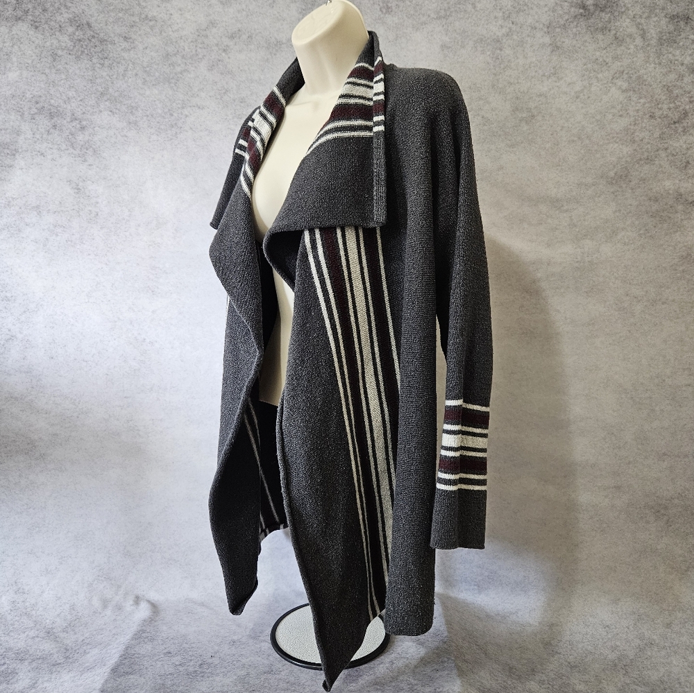 Eddie Bauer Long Sleeve Open Front Draped Cardigan - Picture 5 of 10